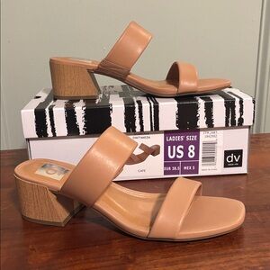 DV by Dolce Vita Tan Block Heel Sandals
